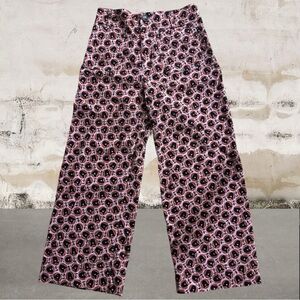 Anthropologie Maeve The Collete Tulip Print Corduroy Pant Size 28